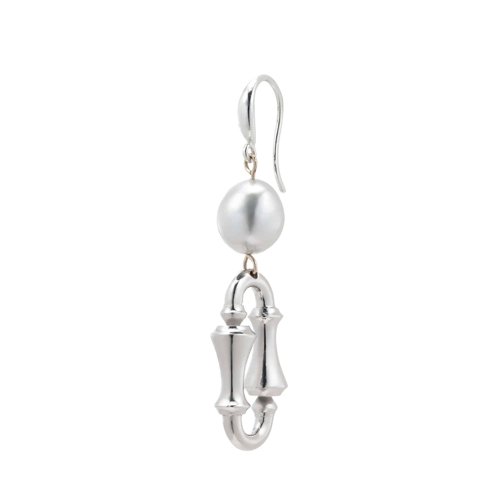 ARC T2 French Hook Single Earring with an Akoya Pearl